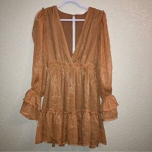 NWT Storia Shimmery Orange Dress